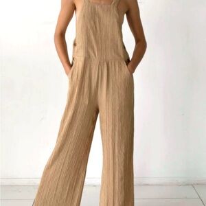 The Range NWOT Beige Jumpsuit
